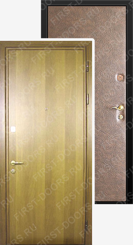 Металлические двери с отделкой Ламинат и Винилискожа