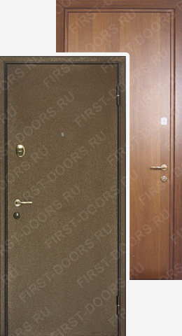 Стальная дверь с отделкой Порошковое напыление и Ламинат
