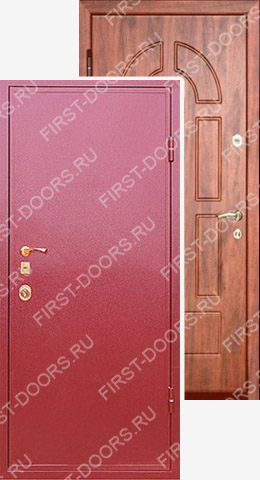 Стальная дверь с отделкой Порошковое напыление и МДФ