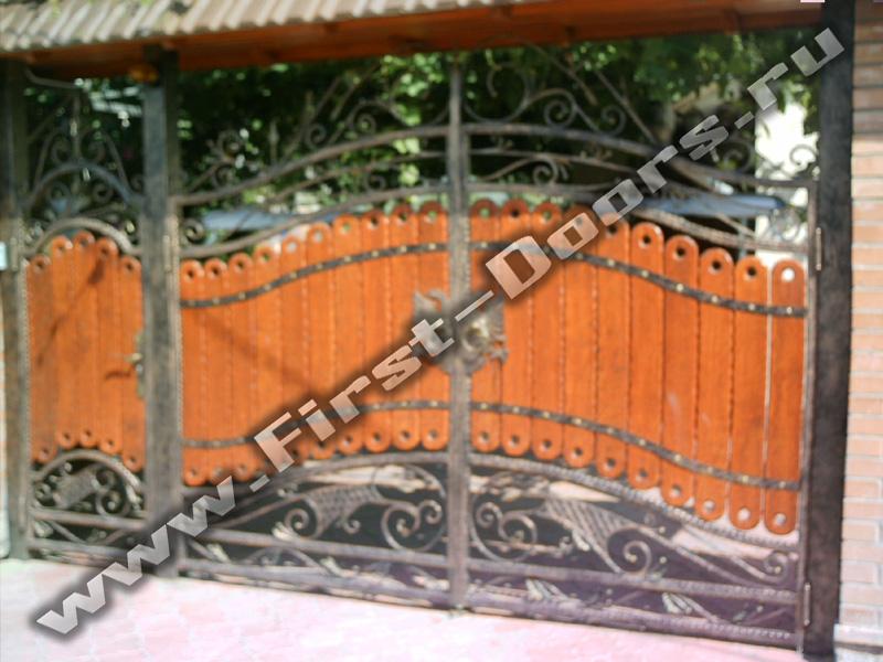 Металлические ворота - Фото